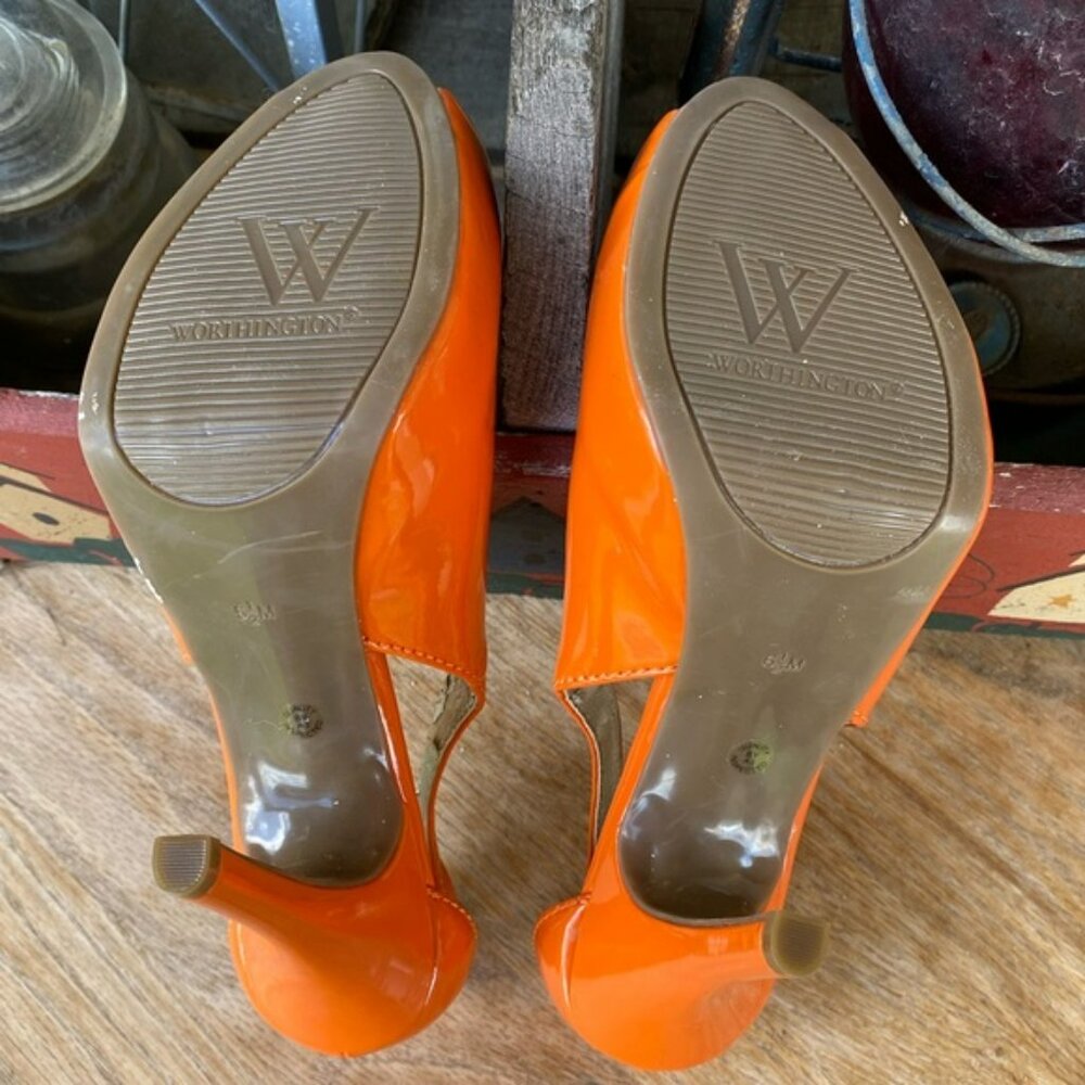 Worthington Kairo Patent Peep-Toe Pumps - Picture 9 of 12